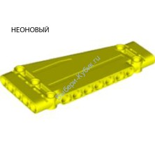 Деталь Лего Техник Панель Плоская 5 х 11 х 1 Коническая Цвет Неоново-Желтый