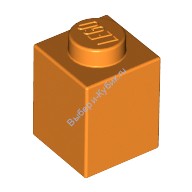 Деталь Лего Кубик 1 х 1 Цвет Оранжевый