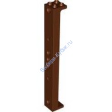 Деталь Лего Опора 2 х 2 х 13 С 5 Пин Отверстиями Цвет Коричневый