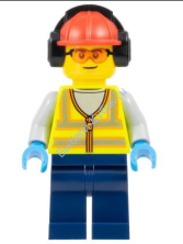 Минифигурка Лего Сити Работник Аэропорта Мужчина cty1674