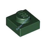 Деталь Лего Пластина 1 х 1 Цвет Темно-Зеленый