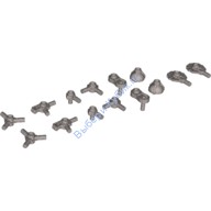 Деталь Лего Пакет С Оружием Пистолеты Циркулярные Пилы 14 Шт. Цвет Перламутрово-Светло-Серый