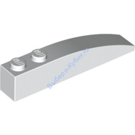 Деталь Лего Скос Закругленный 6 х 1 Цвет Белый