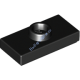 Деталь Лего Пластина 1 х 2 С 1 Штырьком Цвет Черный