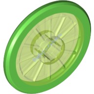 Деталь Лего Диск Для Инвалидной Коляски С Фиксированной Из Твердой Резины Шина 1-Piece Диск Цвет Прозрачно-Ярко-Зеленый