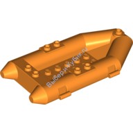 Деталь Лего Лодка Надувной Плот Малый Цвет Оранжевый