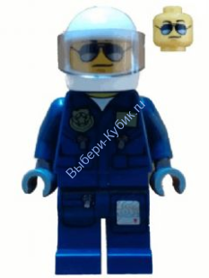  Минифигурка Лего Сити -  Лесная Полиция - Пилот Вертолета