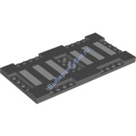 Деталь Лего Кубик модифицированный 8 x 16 x 2/3 С 1 x 4 и 2 x 4 Пешеходный Переход Цвет Темно-Серый