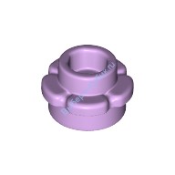 Деталь Лего Пластина Круглая 1 х 1 С Лепестками (5 Лепестков) Цвет Лавандовый