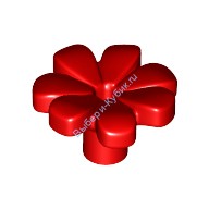 Деталь Лего Цветок С Семью Лепестками Цвет Красный