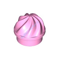 Деталь Лего Пластина Круглая 1 х 1 С Закрученным Верхом Цвет Ярко-Розовый