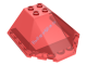 Деталь Лего Лобовое Стекло 6 х 6 х 2 Половина Сферы Цвет Прозрачно-Красный