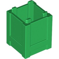 Ящик 2 х 2 х 2 С Открытым Верхом, Цвет: Зеленый