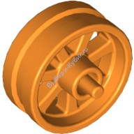 Деталь Лего Диск 15 Мм D х 6 Мм Сити Для Мотоцикла Цвет Оранжевый