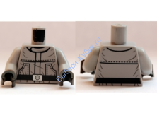 Деталь Лего  Торс Цвет Светло-Серый sw0401