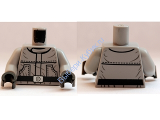 Деталь Лего  Торс Цвет Светло-Серый sw0401