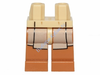 Деталь Лего Ноги С Рисунком Цвет Песочный