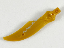 Деталь Лего Меч Изогнутый клинок Цвет Перламутрово-Золотой