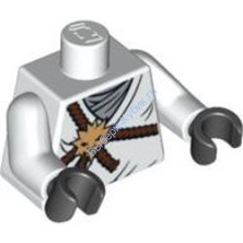 Деталь Лего Торс С Рисунком Цвет Белый