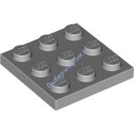 Деталь Лего Пластина 3 х 3 Цвет Светло-Серый