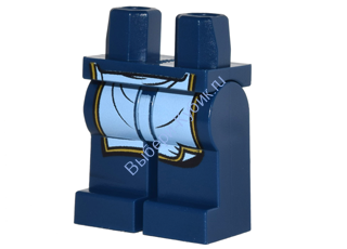 Деталь Лего Ноги С Рисунком Цвет Темно-Синий