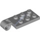 Деталь Лего Петля Пластина 2 х 4 С Пин Отверстием И 2 Отверстиями - Верх Цвет Светло-Серый