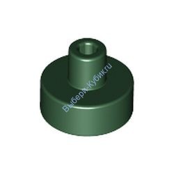 Деталь Лего Плитка Круглая 1 х 1 С Держателем Цвет Темно-Зеленый