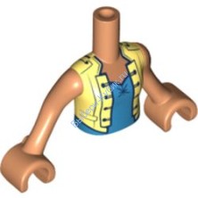 Деталь Лего Мини Долл Торс С Рисунком Цвет Телесный