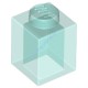 Деталь Лего Кубик 1 х 1 Цвет Прозрачно-Голубой