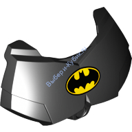 Деталь Лего Нагрудная Броня С Логотипом Бетмен Цвет Черный