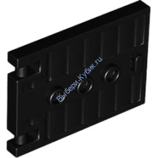 Деталь Лего Дверь 1 х 5 х 3 С Тремя Штырьками Цвет Черный