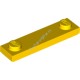 Деталь Лего Пластина 1 х 4 С 2 Штырьками И Желобком Цвет Желтый