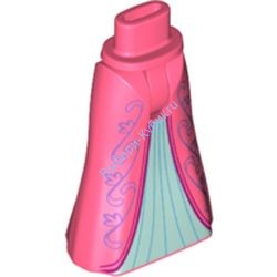 Деталь Лего Юбка С Рисунком Цвет Коралловый