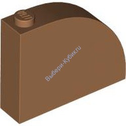 Деталь Лего Скос Закругленный 4 x 1 x 2 2/3 Цвет Карамельный