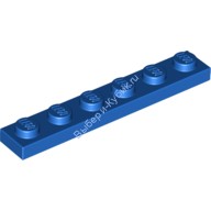 Деталь Лего Пластина 1 х 6 Цвет Синий
