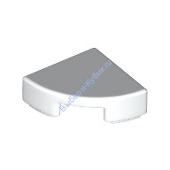 Деталь Лего Плитка Круглая 1 х 1 Четверть Цвет Белый