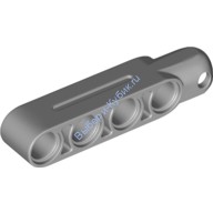 Деталь Лего Техник Рулевой Рычаг 5 х 1 С Закругленным Разъемом Под Шар С Фаской Цвет Светло-Серый