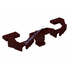 Деталь Лего Декоративные Амортизаторы Для Поезда С Открытыми Втулками Цвет Темно-Коричневый