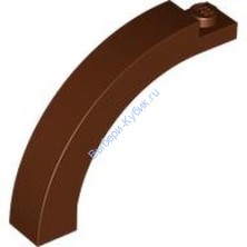 Деталь Лего Арка 1 x 5 x 3 1/3 Закругленный Верх Цвет Коричневый