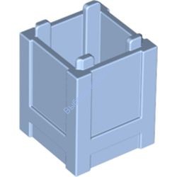 Деталь Лего Ящик 2 х 2 х 2 С Открытым Верхом Цвет Ярко-Светло-Голубой