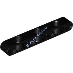 Деталь Лего Техник Бим Перпендикулярный 1 х 7 Цвет Черный