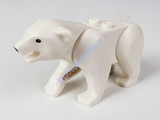 Деталь Лего Полярный Медведь Цвет Белый