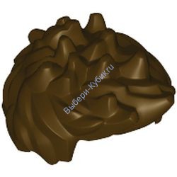 Деталь Лего Парик Минифигурки Цвет Темно-Коричневый