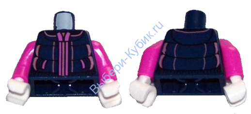 Деталь Лего Торс С Рисунком Цвет Темно-Синий