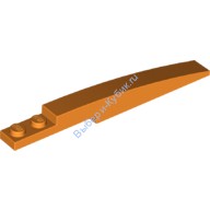 Деталь Лего Скос Закругленный 10 х 1 Цвет Оранжевый