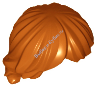 Деталь Лего Парик Цвет Темно-Оранжевый