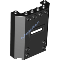 Деталь Лего Панель 2 х 6 х 6 С Оконным Проемом Цвет Черный