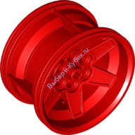 Деталь Лего Диск 56 Мм D х 34 Мм Гоночный 6 Пин Отверстий Цвет Красный