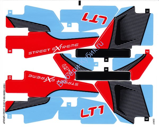 Наклейки К Набору Лего 42036 - (19091/6096189)