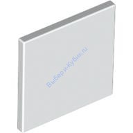 Деталь Лего Дорожный Знак С Защелкой 2 х 2 Цвет Белый